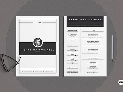 Clean Resume Cv a4 clean resume creative resume curriculum vitae cv cv template design doc minimal minimal resume modern modern cv modern resume professional professional resume resume resume template template word template