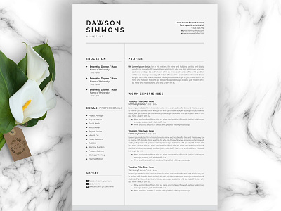 Resume Template 3 Page | CV Template clean resume cover letter creative resume curriculum vitae cv cv resume cv template minimal minimal resume modern modern cv modern resume professional professional resume resume resume template resume templates template word template