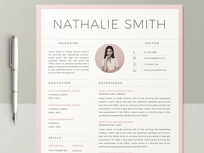 Resume Template / CV Resume Templat a4 clean resume creative resume curriculum vitae cv cv template design doc minimal minimal resume modern modern cv modern resume professional professional resume resume resume template template us letter word template