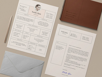 Stylish Resume Design • Noëlle a4 clean resume creative resume curriculum vitae cv cv template doc illustration minimal minimal resume modern modern cv modern resume professional professional resume resume resume template stylish template word template