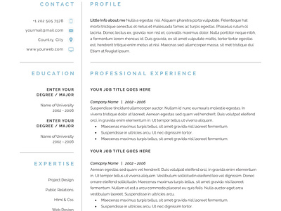 Word Resume & Cover Letter Template by Resume Templates on Dribbble