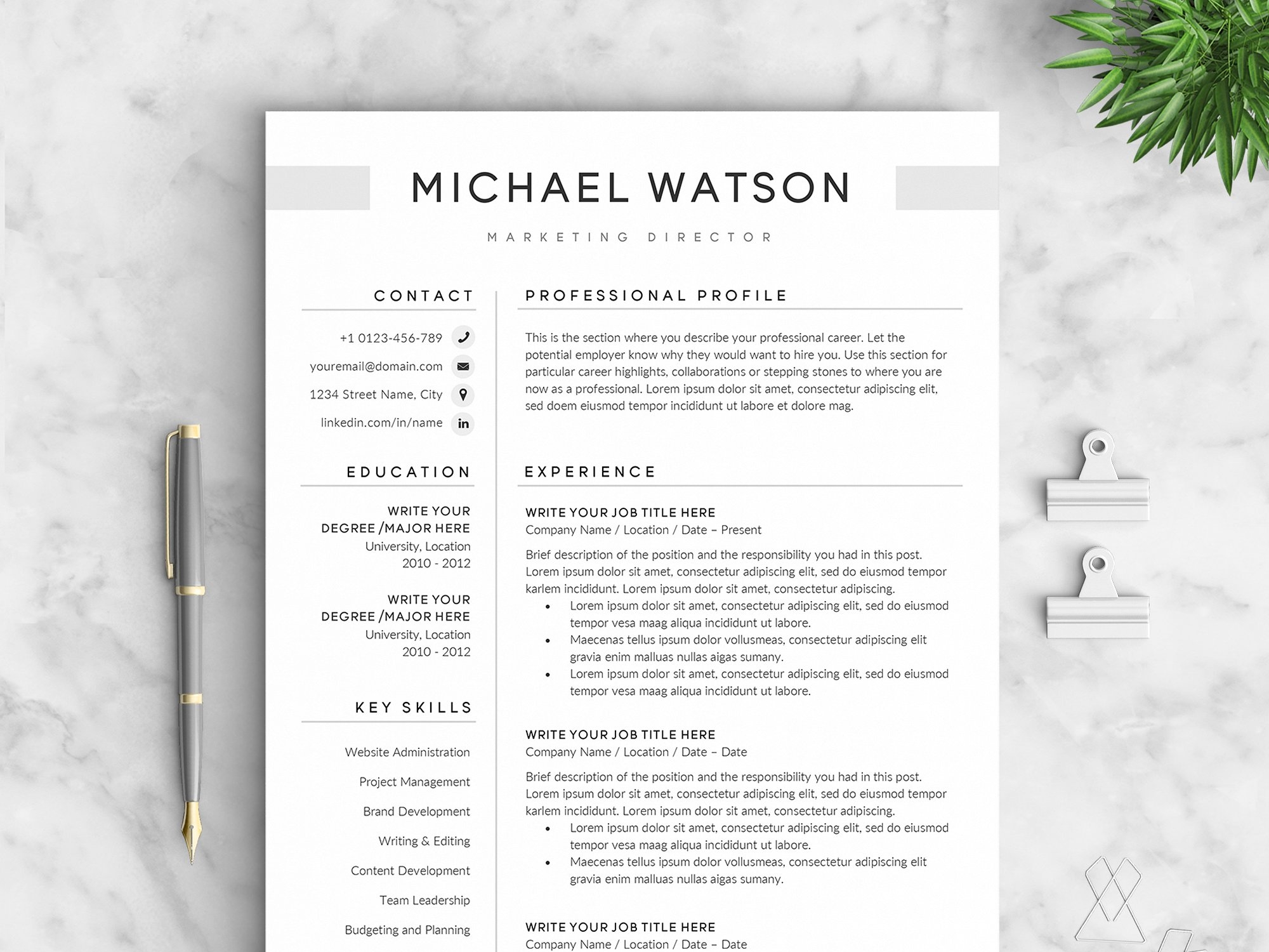 Dribbble - 1-upd2-.jpg by Resume Templates