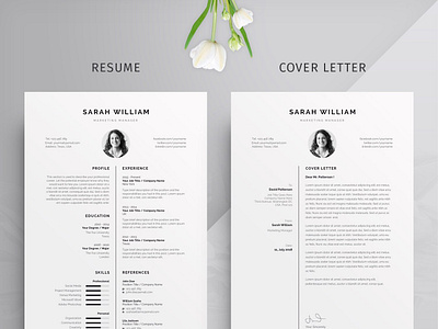 Resume/CV clean resume cover letter creative resume curriculum vitae cv cv resume cv template minimal minimal resume modern modern cv modern resume professional professional resume resume resume template resume templates template word template