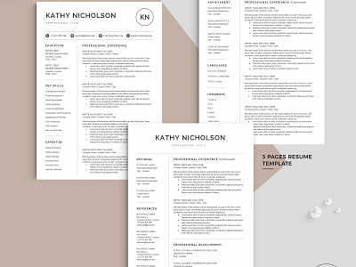 Resume/CV by Resume Templates on Dribbble