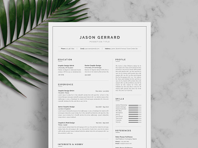 Resume Template / CV clean resume cover letter creative resume curriculum vitae cv cv resume cv template minimal minimal resume modern modern cv modern resume professional professional resume resume resume template resume templates template word template