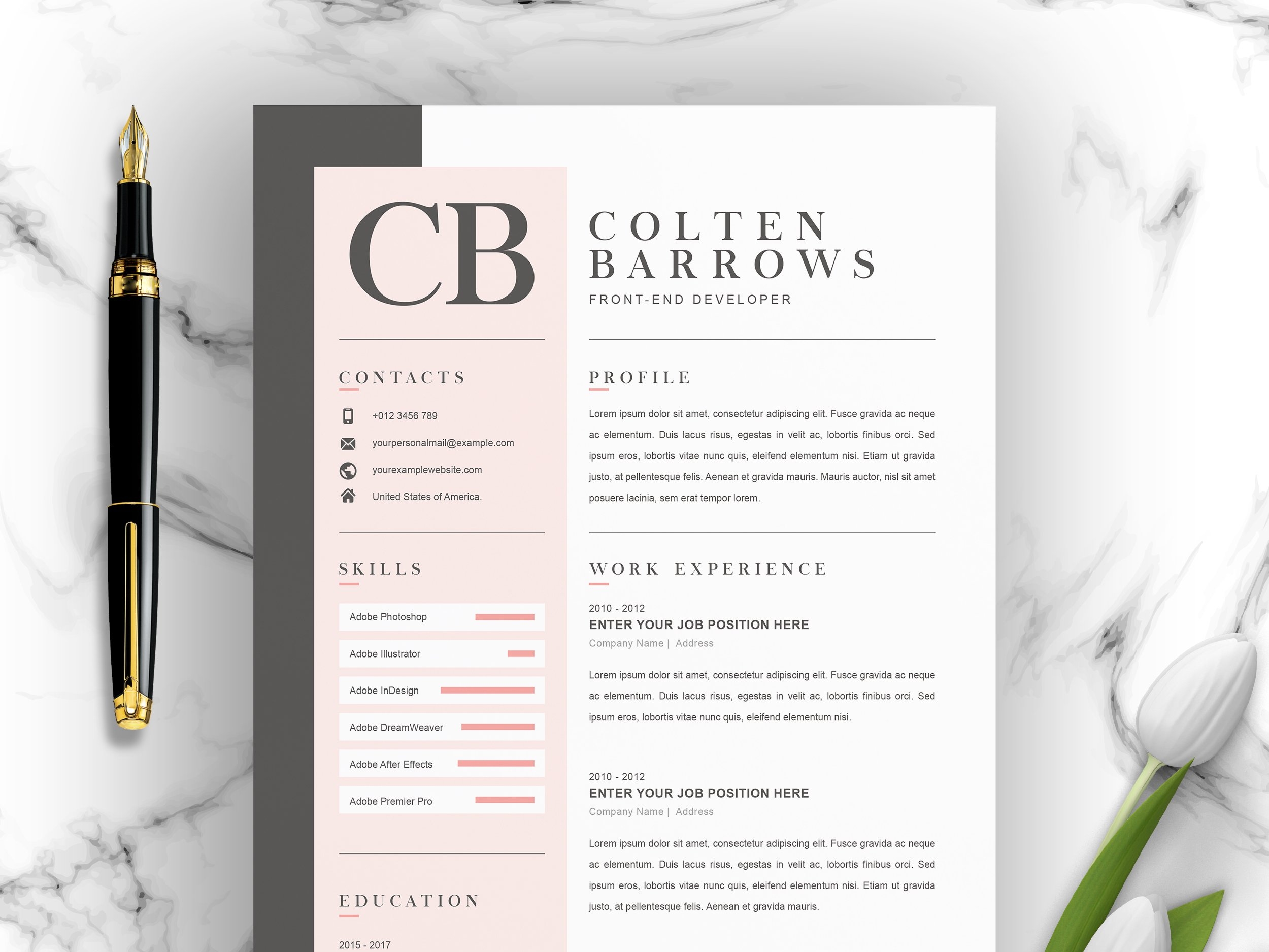 cv-resume-template-microsoft-word-images-and-photos-finder