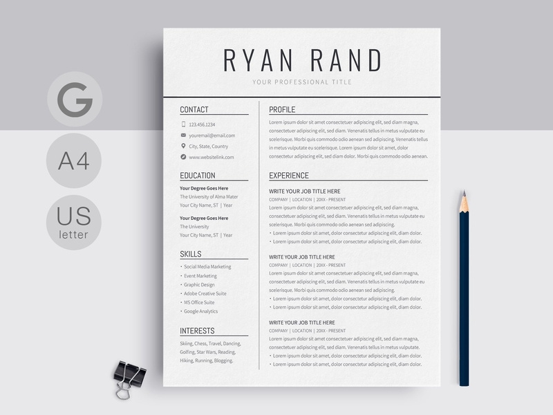 resume templates for google docs