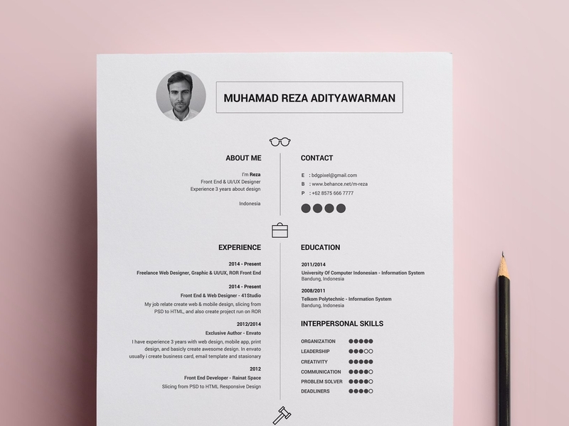 by Simple Templates on Resume Resume Dribbble