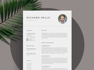 Resume/CV 3 Page business clean resume corporate cv cv design cv template elegant elegant resume minimal cv minimal resume minimial modern modern cv template modern resume professional resume resume resume design resume template simple resume trendy resume