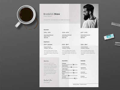 Crux Resume Template clean resume creative resume crux sola cv cv template minimal modern modern resume professional resume resume design resume template template