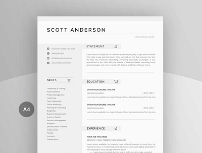 Resume / CV clean resume creative resume cv cv template download free modern modern resume professional resume resume cv resume template template