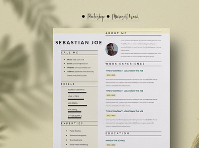 Resume Template / CV Resume Template clean resume creative resume curriculum vitae cv cv template download modern modern resume professional resume resume cv resume template template