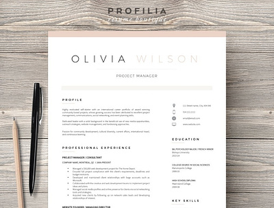 Word Resume & Cover letter Template clean resume cover creative resume curriculum vitae cv cv template download free letter modern modern resume professional resume resume template template templates