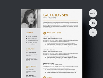 Resume/CV clean resume creative resume curriculum vitae cv cv template download free modern modern resume professional resume resume template template