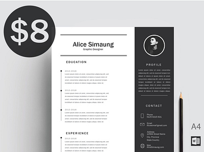 Professional CV Design clean resume creative resume curriculum vitae cv cv template download modern modern resume profesional professional professional resume resume resume template template