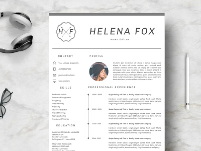 Creative Chic Resume Template 4 Pages chic resume clean resume creative design creative resume cv cv design cv template design elegant resume minimal resume modern modern resume professional professional resume resume resume design resume template resume templates simple resume trending resume