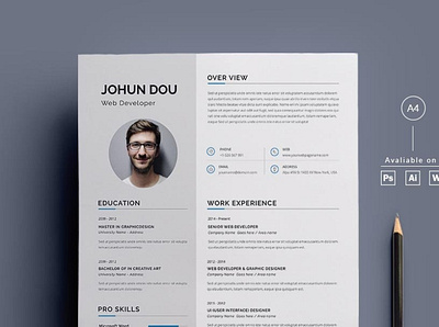 Elegant Resume / CV clean resume creative resume curriculum vitae cv template download download mockup elagant free modern modern resume professional resume resume template template