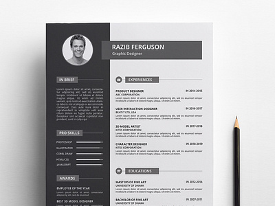 Resume / CV clean resume creative resume cv cv design cv template elegant resume minimal minimalism minimalist modern modern resume professional resume resume template resume template word resume templates simple resume template trending trendy