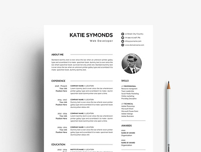 Resume/CV clean resume creative resume curriculum vitae cv template download free modern modern resume professional resume resume template template