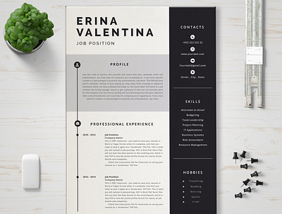 Resume Template 3 Page | CV Template advertising clean clean resume cv cv design cv template design elegant elegant resume minimal minimal template minimalist modern modern resume professional resume resume design resume template simpe resume simple