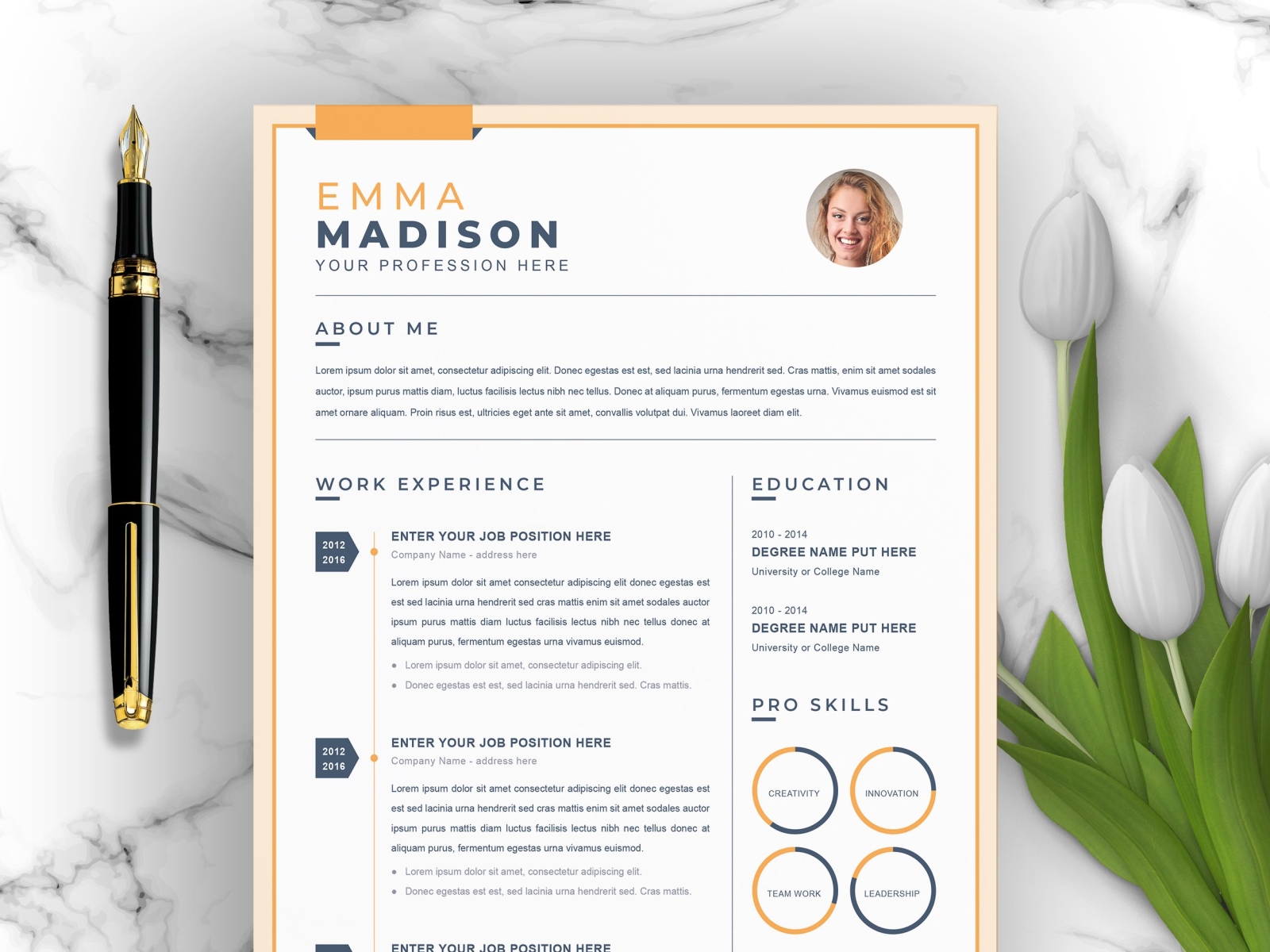 apple pages resume template download