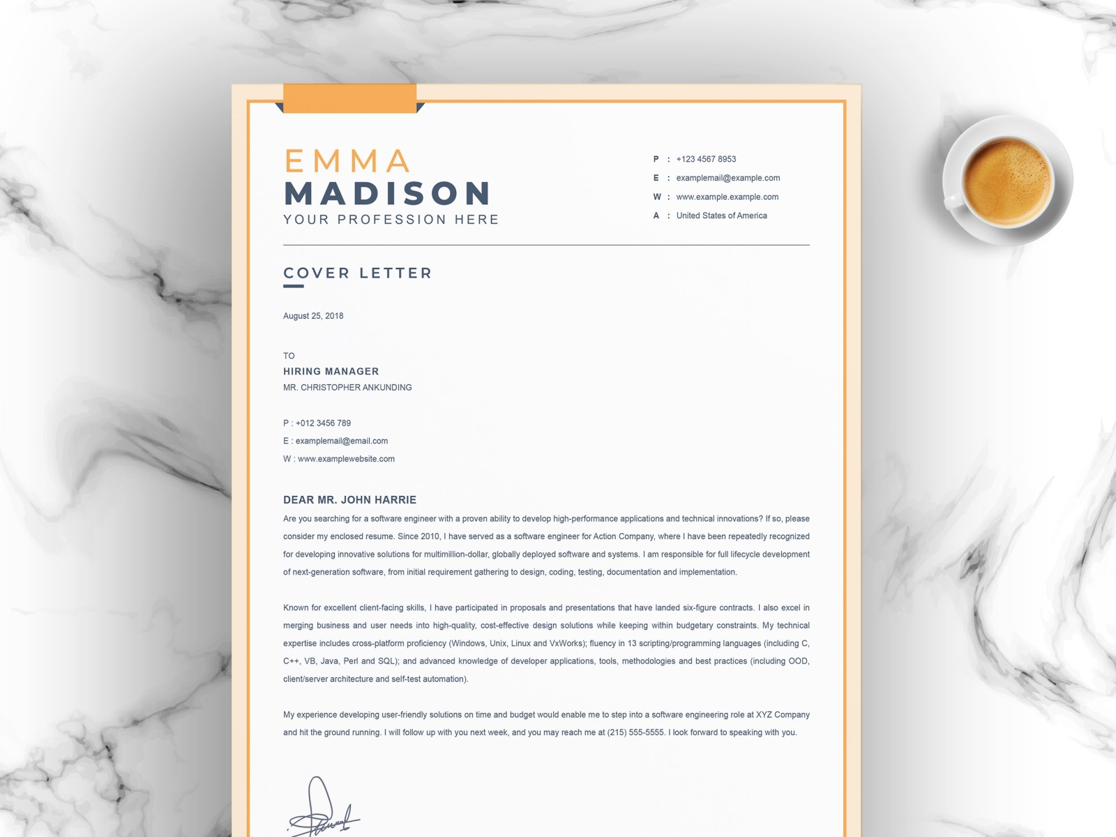 apple pages resume template download free