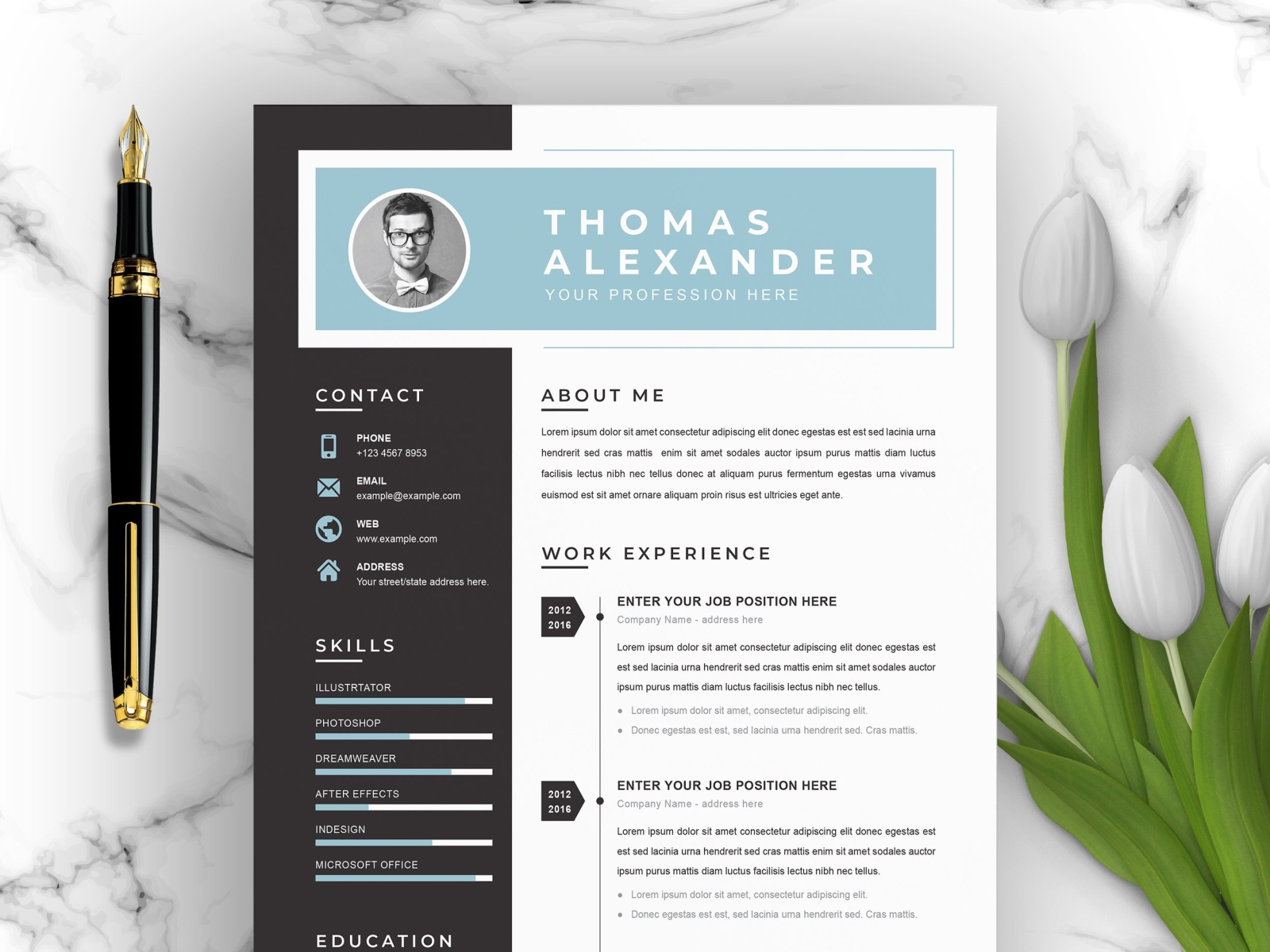 Professional Word Resume/CV Template by Resume Templates on Dribbble