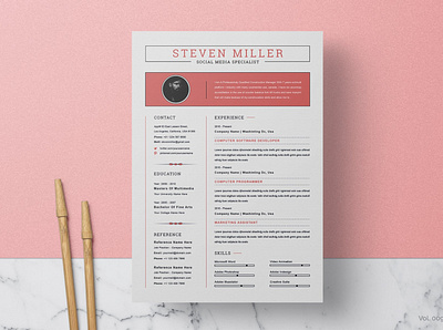 Resume/CV clean resume creative resume curriculum vitae cv template download free modern modern resume professional resume resume template template