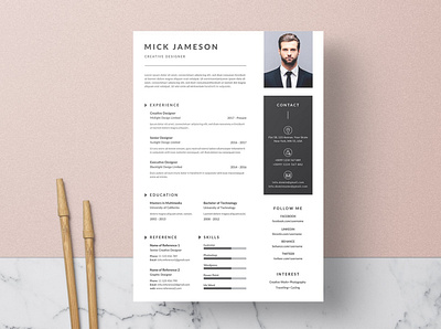 Professional Resume/CV clean resume creative resume curriculum vitae cv cv template download free modern modern resume professional professional logo professional resume resume resume template template