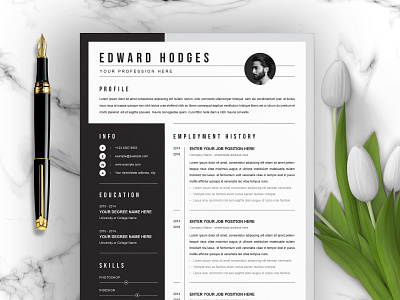 Resume Template | CV Template by Resume Templates on Dribbble