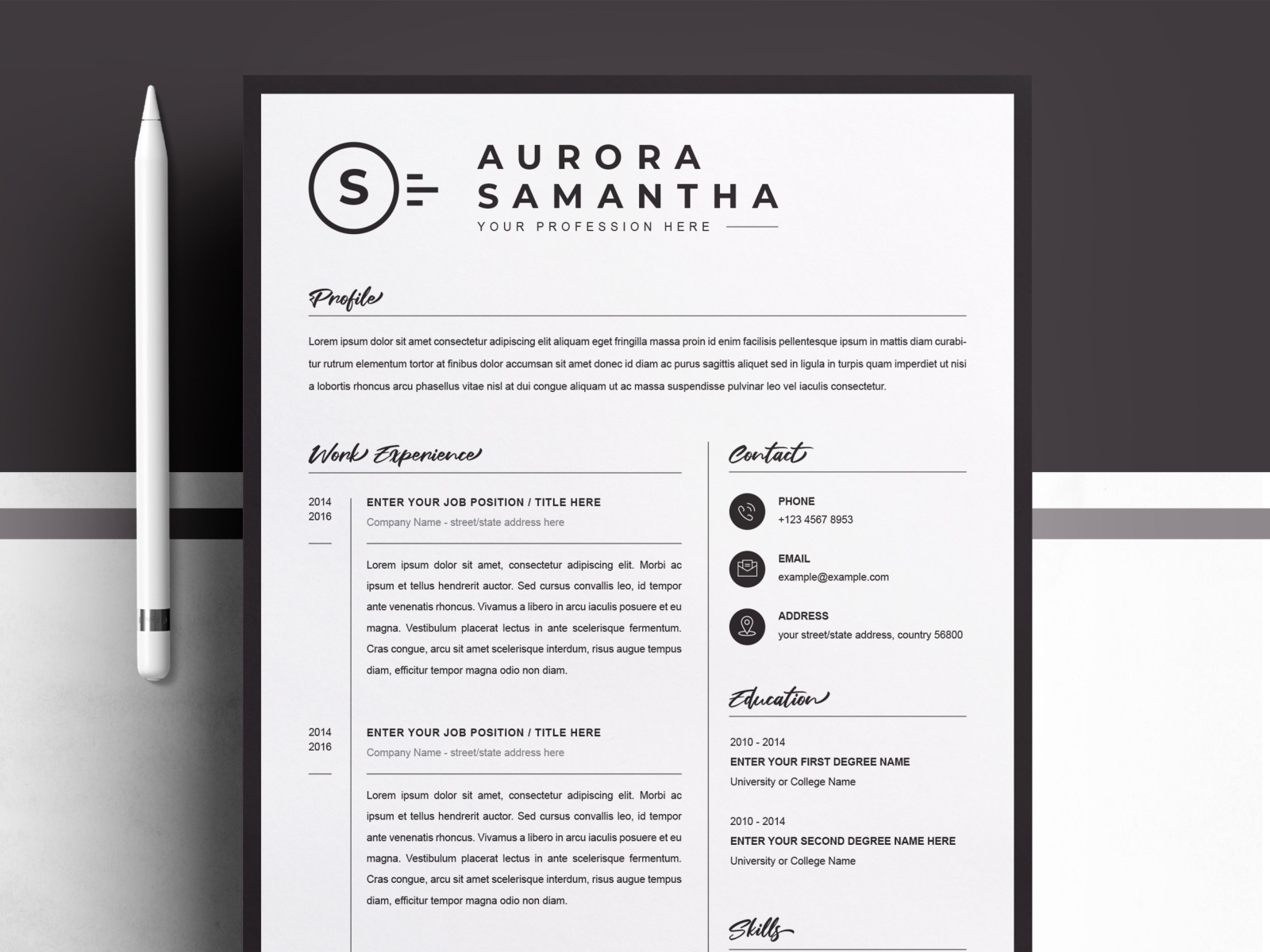 free resume templates for word on mac