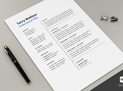 Hired Resume Template CV clean resume creative resume curriculum vitae cv template download free hired modern modern resume professional resume resume template template