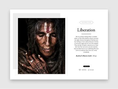 Liberation design flat minimal type typography ui web website