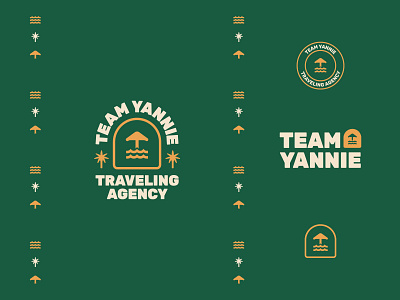 Team yannie logo lockups badge logo badgedesign brand branding dailylogochallange hotel logo icon identity branding identity design logo logomark palmtree pattern sea logo stamp travel agency tree typography vector vintage logo