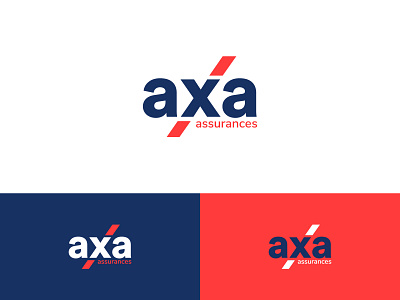 AXA assurances Logo Redesign assurance blue brand brand design branding dailylogochallange design icon identity branding identity design identitydesign logo logomark logoprocess logotype rebrand rebranding redesign redesign concept vector