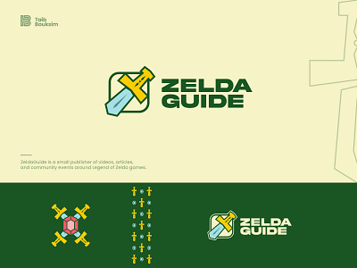 Zelda Guide brand branding dailylogochallange design icon design identity branding identity design logo logocore sword typography vector zelda