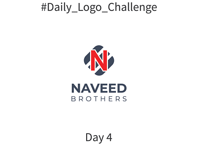 NAVEED BROTHERS Brand name Logo branding dailylogochallange design illustration lettermark logo