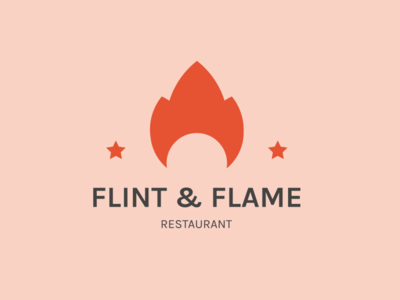 Flint & flame logo flame flame logo flames logo playfull