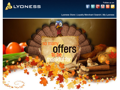 Email campaign for lyoness branding design typography ui ux web
