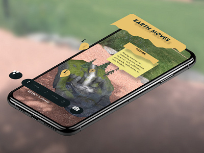 AR app for the Museum of Life and Sciences app ar design mobile museum nature rocks viget waterfall