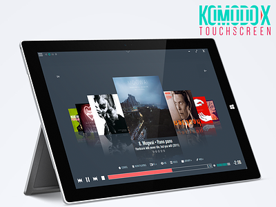 Komodo X Touchscreen komodo media player minimalistic skin surface pro tablet touschscreen victhor winamp