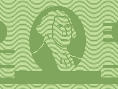 Presidents' Day dollar george washington green illustration money pattern portrait washington