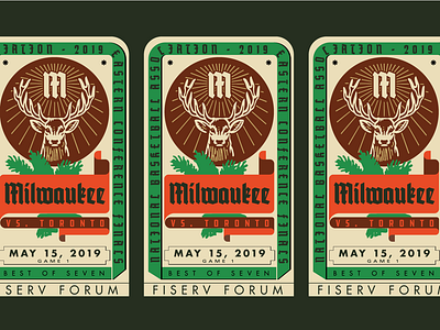Milwaukee vs. Toronto basketball milwaukee poster typography vector