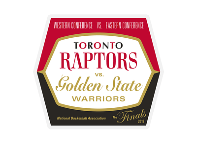 2019 NBA Finals Label badge canada finals golden state label nba nba finals playoffs raptors toronto vintage warriors