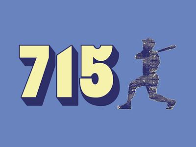 Hammering Hank Aaron by Alan Smith on Dribbble