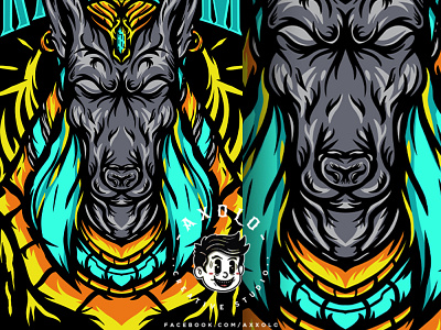 CURATOR V2 anubis branding branding design character character design clothing brand curator death design die dog egyptian god icon illustration keeper vector