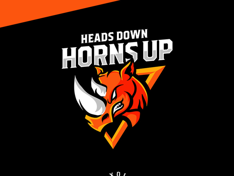 Heads Down Horns Up by Axolo on Dribbble