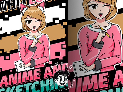 Anime anime anime art anime girl art cartoon character character design cosplay cute design girl girl character girl illustration illustration shirtdesign typography vector