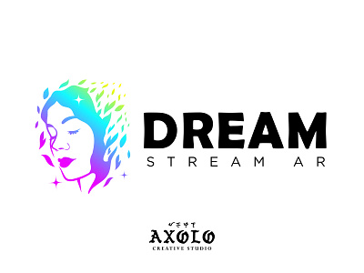 DREAM STREAM AR branding branding design character design girl icon illustration logo music stream vector women