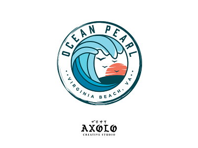 OCEAN PEARL adventure beach branding branding design design graphic design icon illustration logo ocean outdoor summer vacation